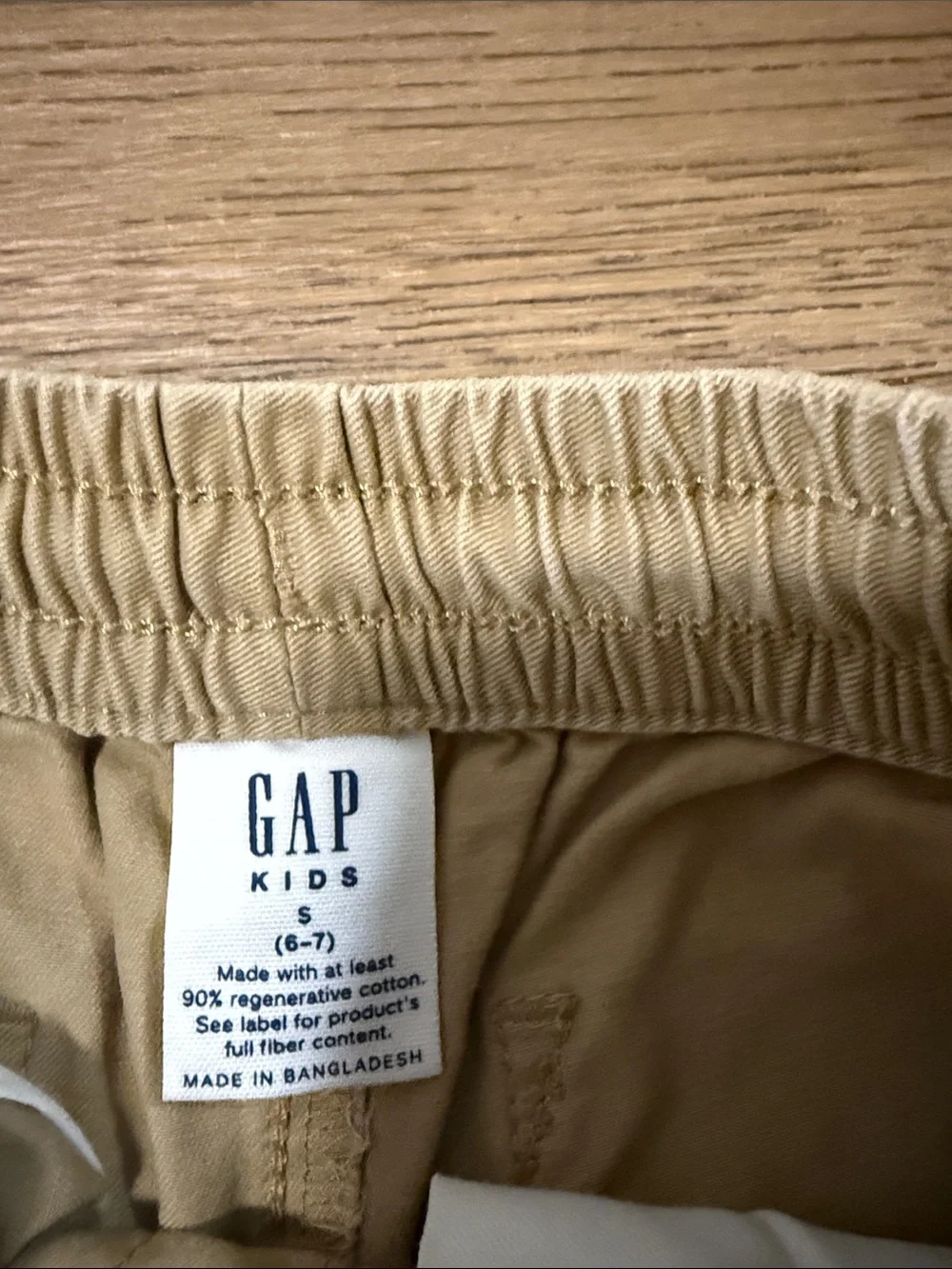 GAP Kids Elastic Waist Chino Shorts in Tan